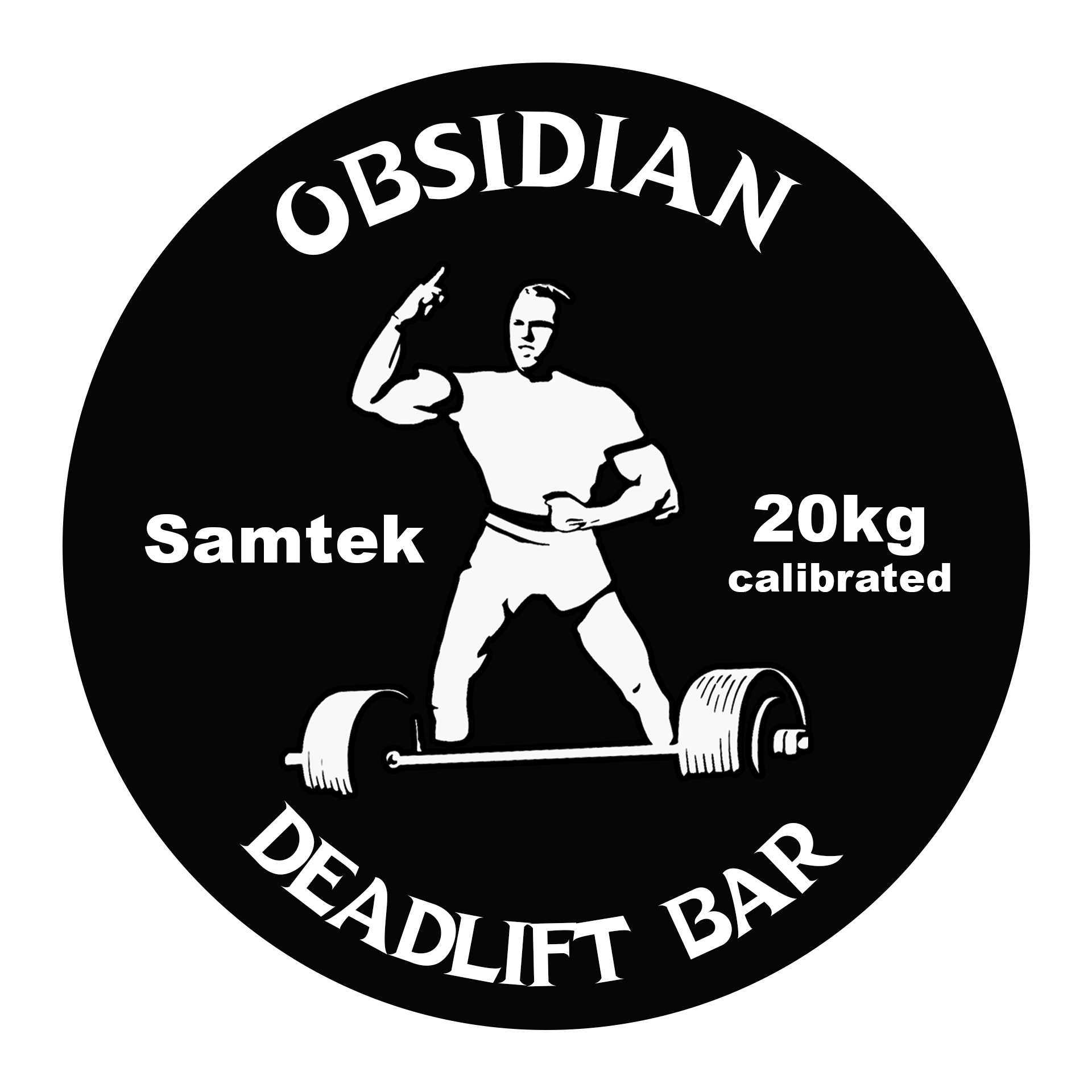 Plakietka OBSIDIAN DEADLIFT BAR